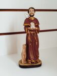Imagem São Francisco 20cm - gesso - pintada a óleo