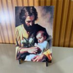 Quadro de mesa - São José -  13CM X 19CM