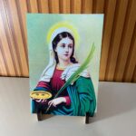 Quadro de Mesa MDF resinado - Santa Luzia