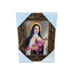 QUADRO COM MOLDURA RESINADO SANTA TERESINHA 20,5X15,5